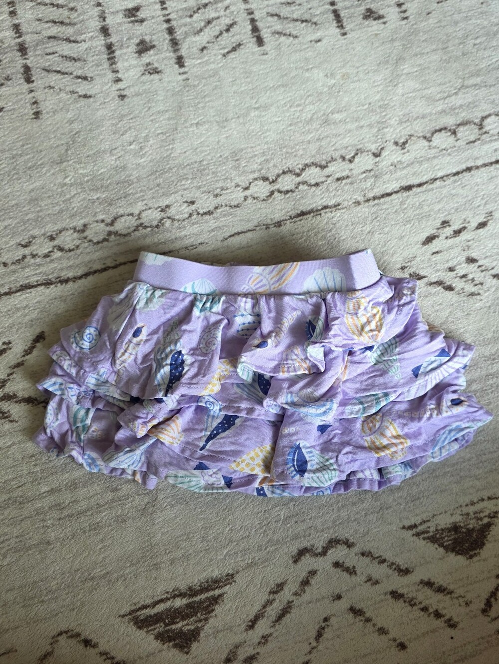 Play By Little Sleepies Purple Beach Ocean Skort 6-12m